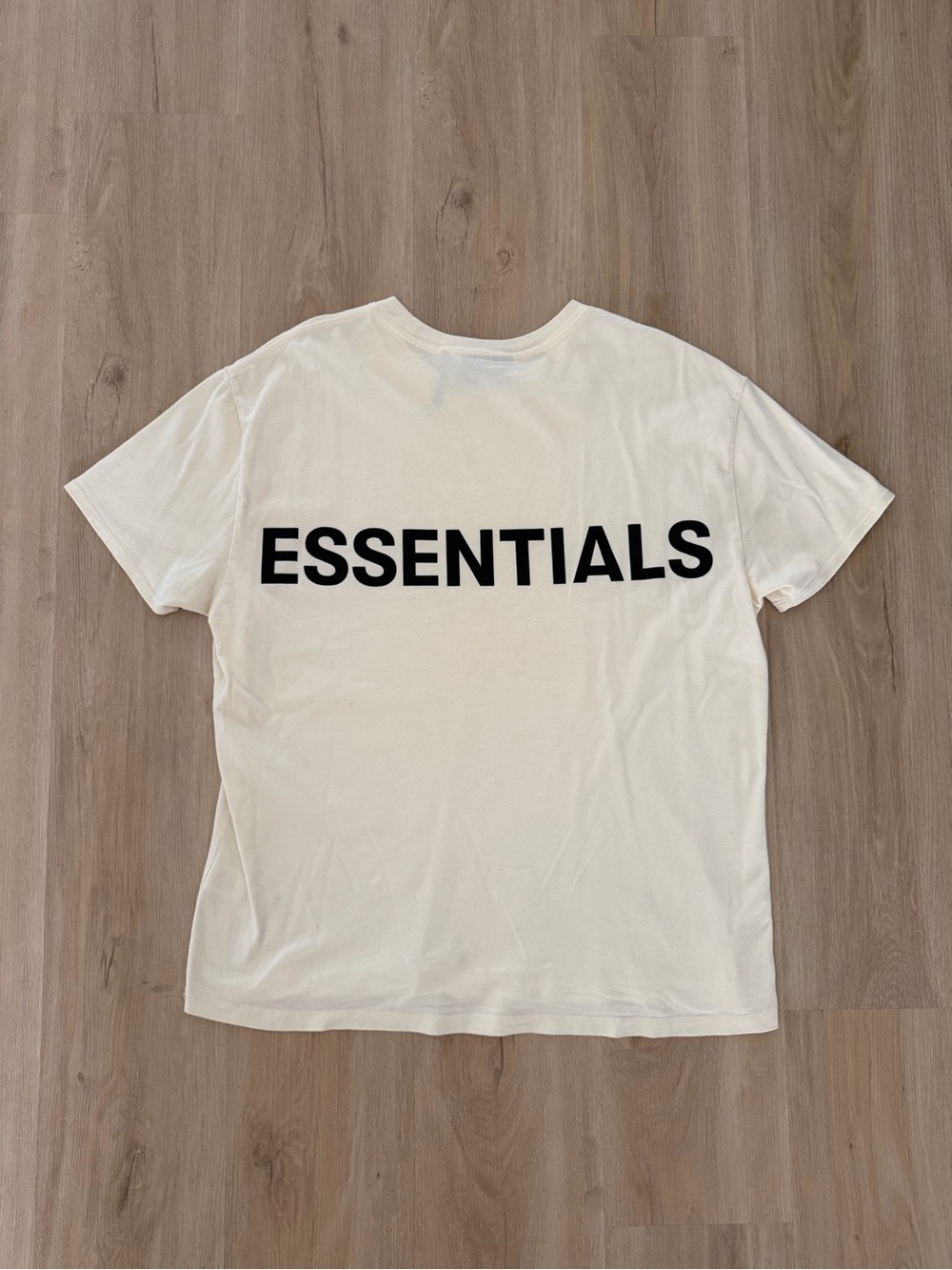 Fear of God Essentials 3M Buttercream T-Shirt, Size Small Oversized